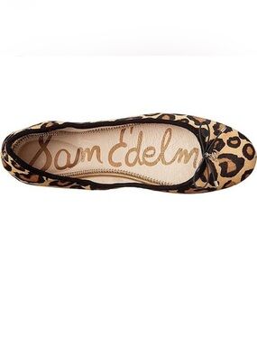 SAM EDELMAN Felicia Calf Hair Ballet Flats 
in New Tan Leopard Size 9.5
